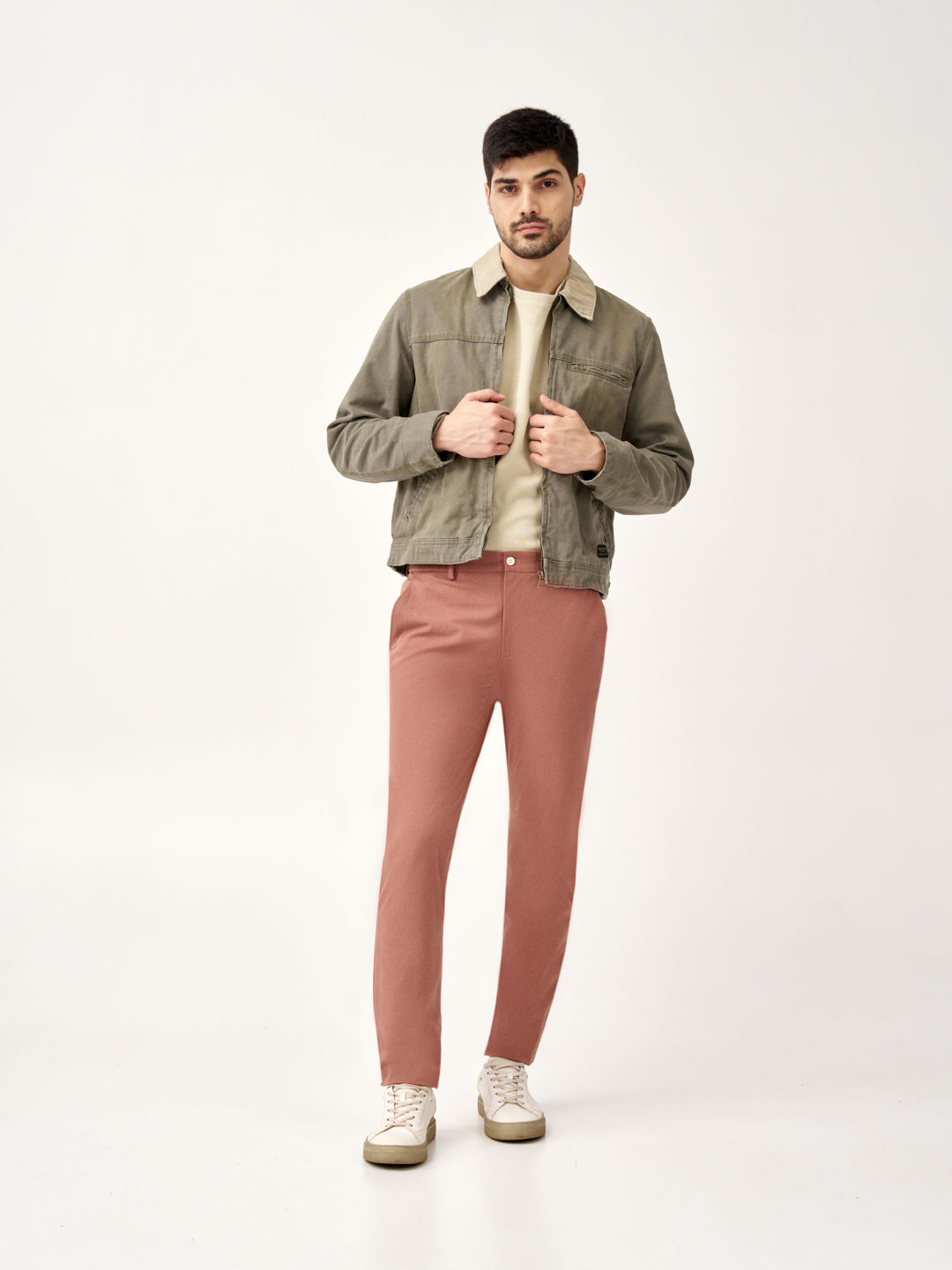 Clay Brown Stretch Chinos