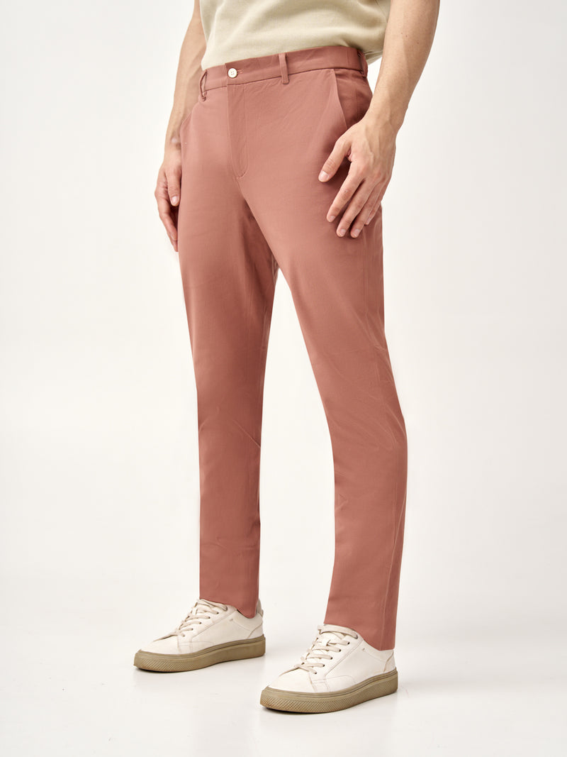 Clay Brown Stretch Chinos