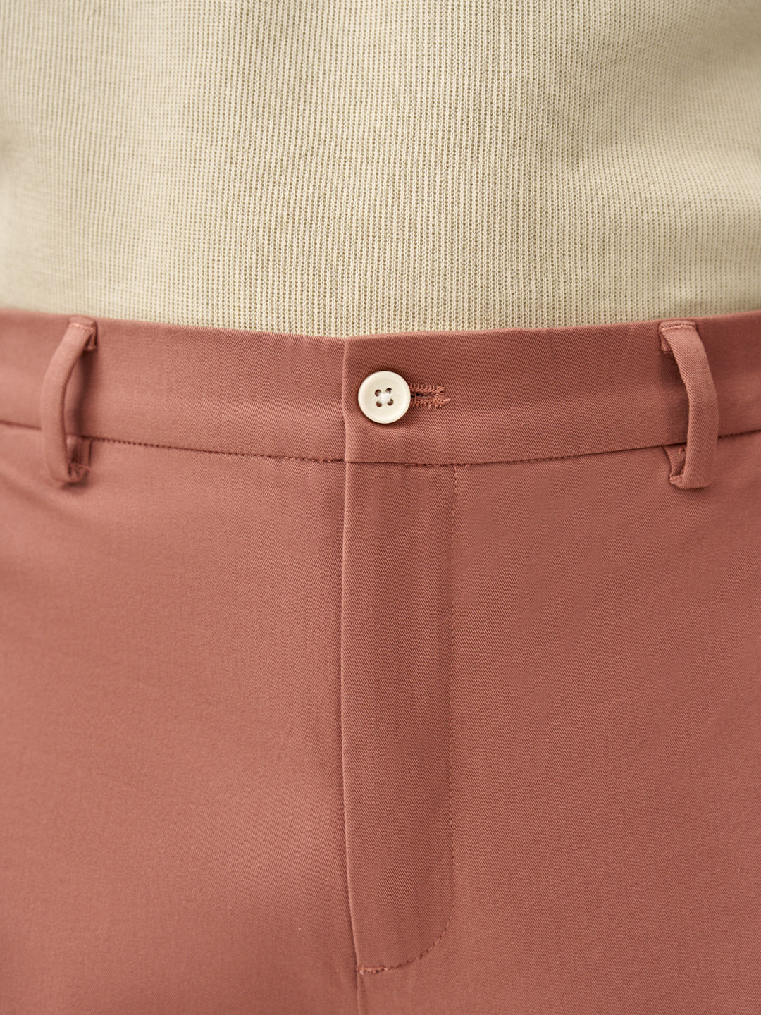 Clay Brown Stretch Chinos