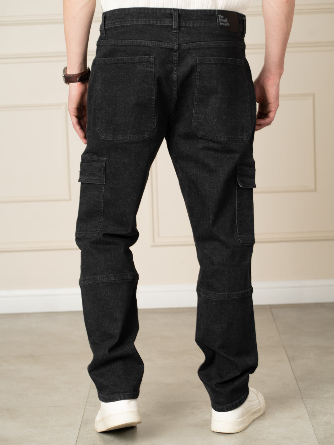 Ridge Black Relaxed Fit Denim Cargos