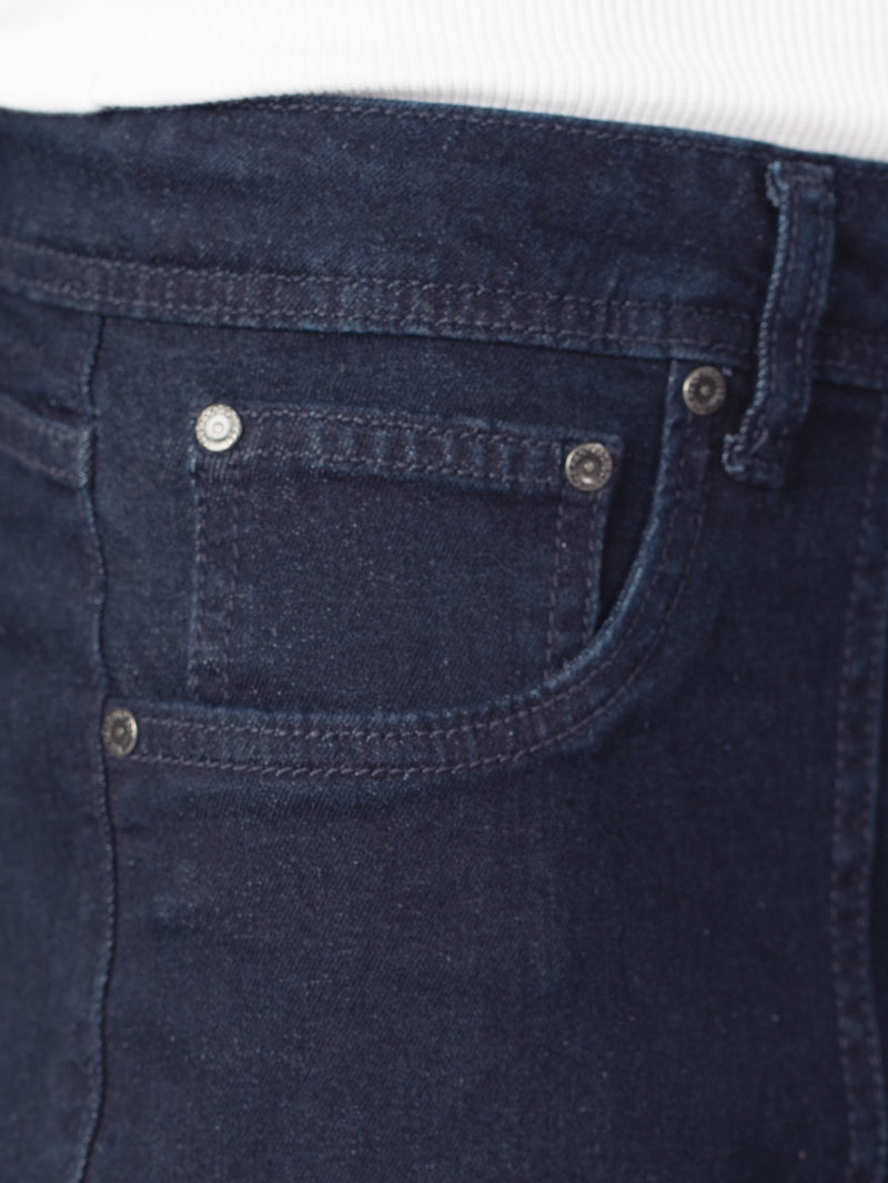Depth Blue Relaxed Fit Denim Cargos