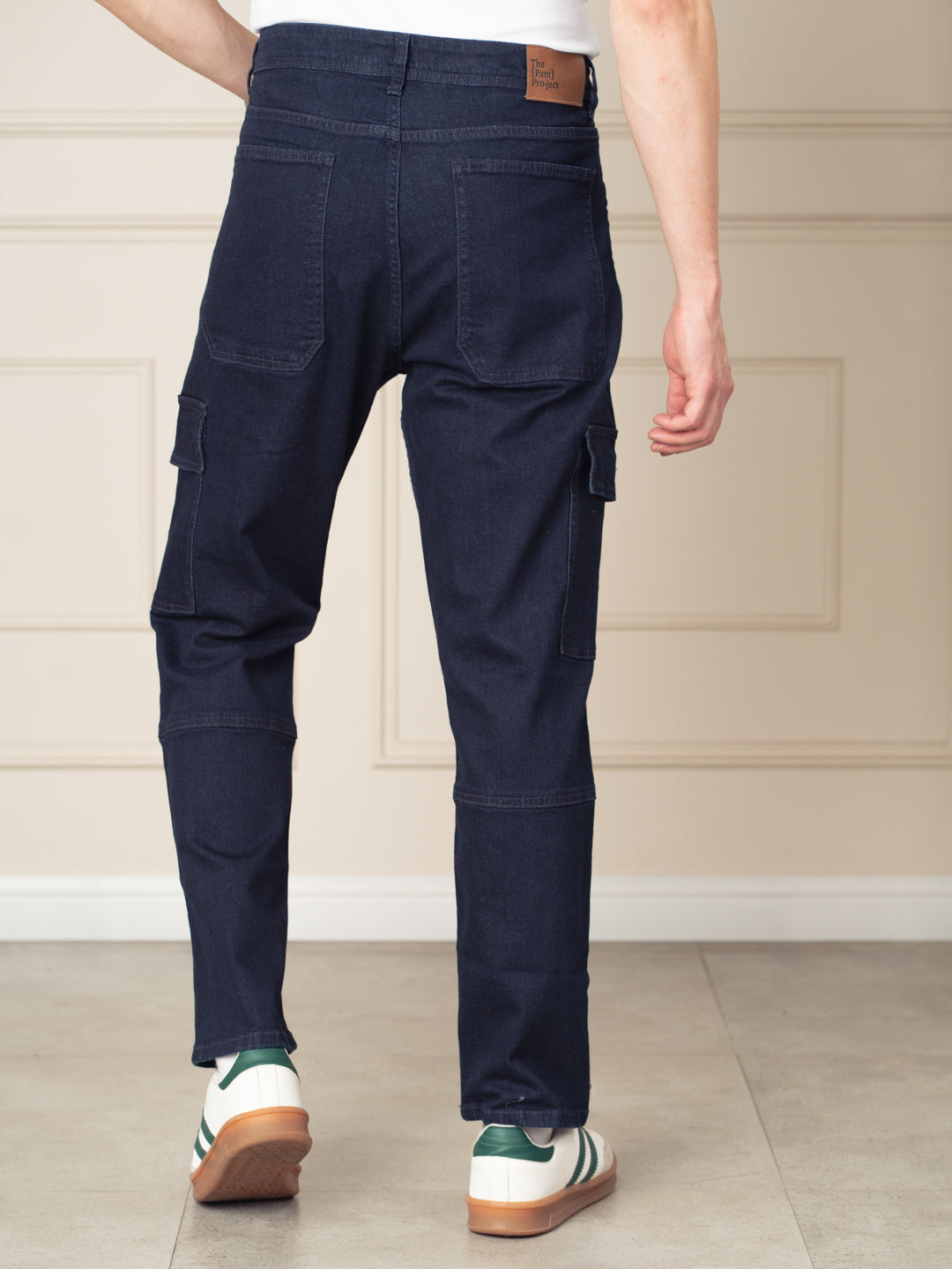 Depth Blue Relaxed Fit Denim Cargos