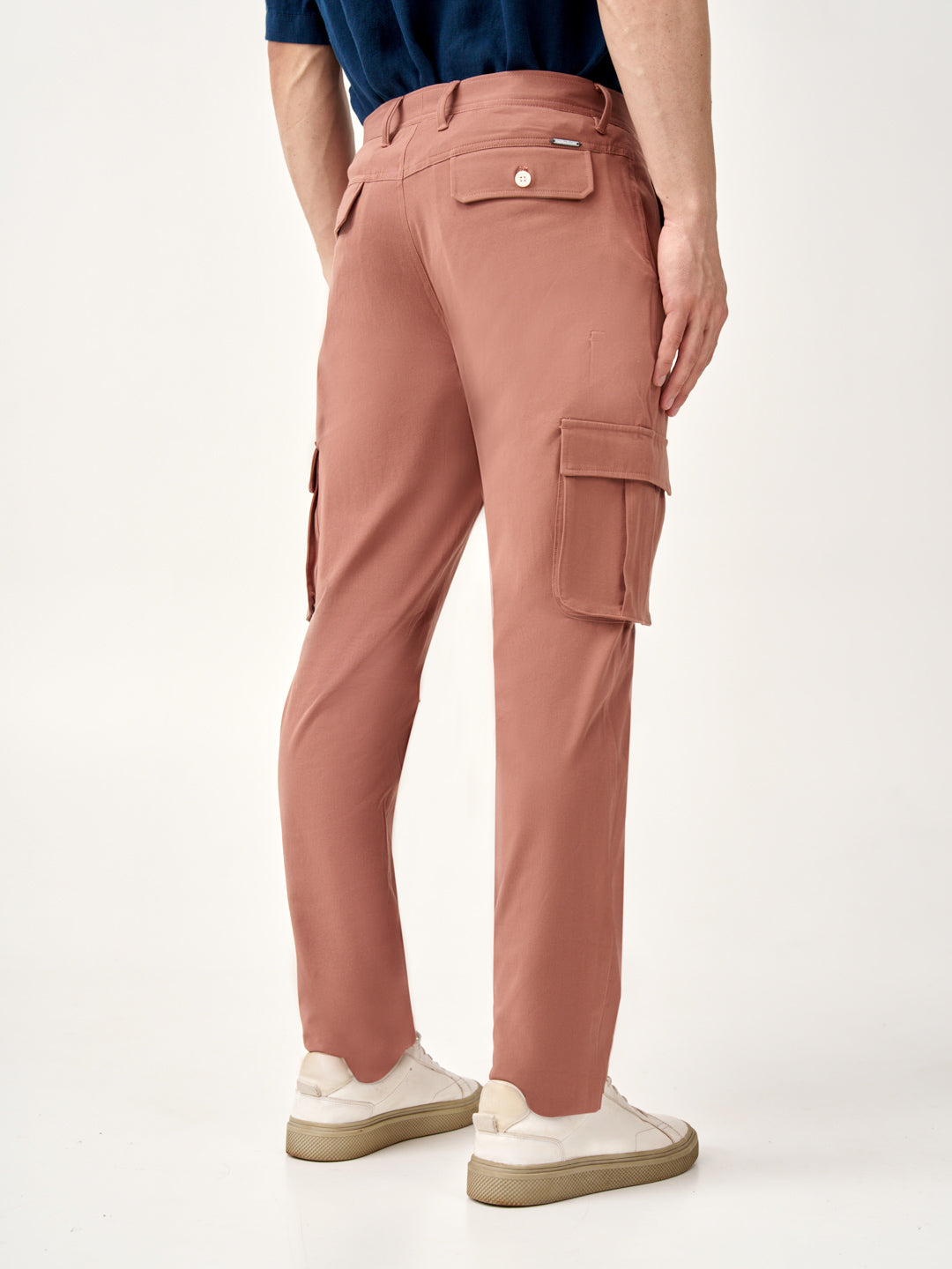 Clay Brown Stretch Cargo Pants