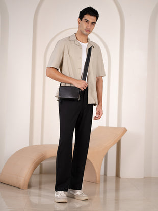 Compass Black Stretchable Travel Pants