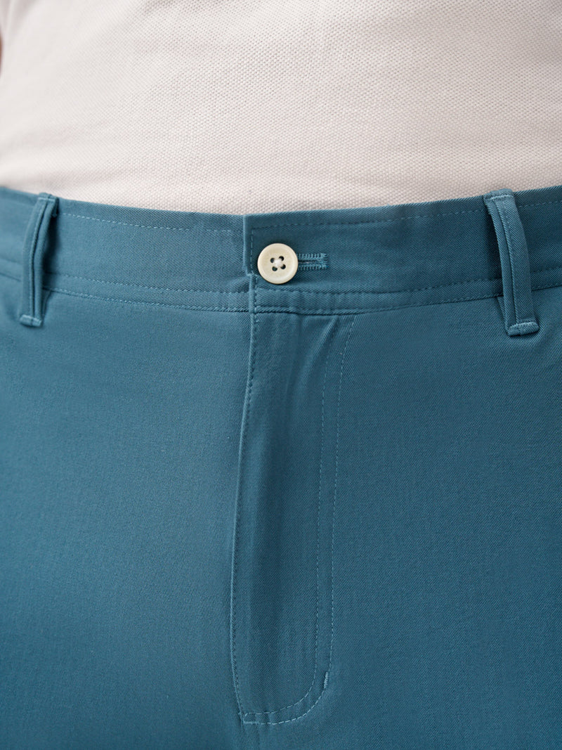 Tulum Turquoise Stretch Cargo Pants