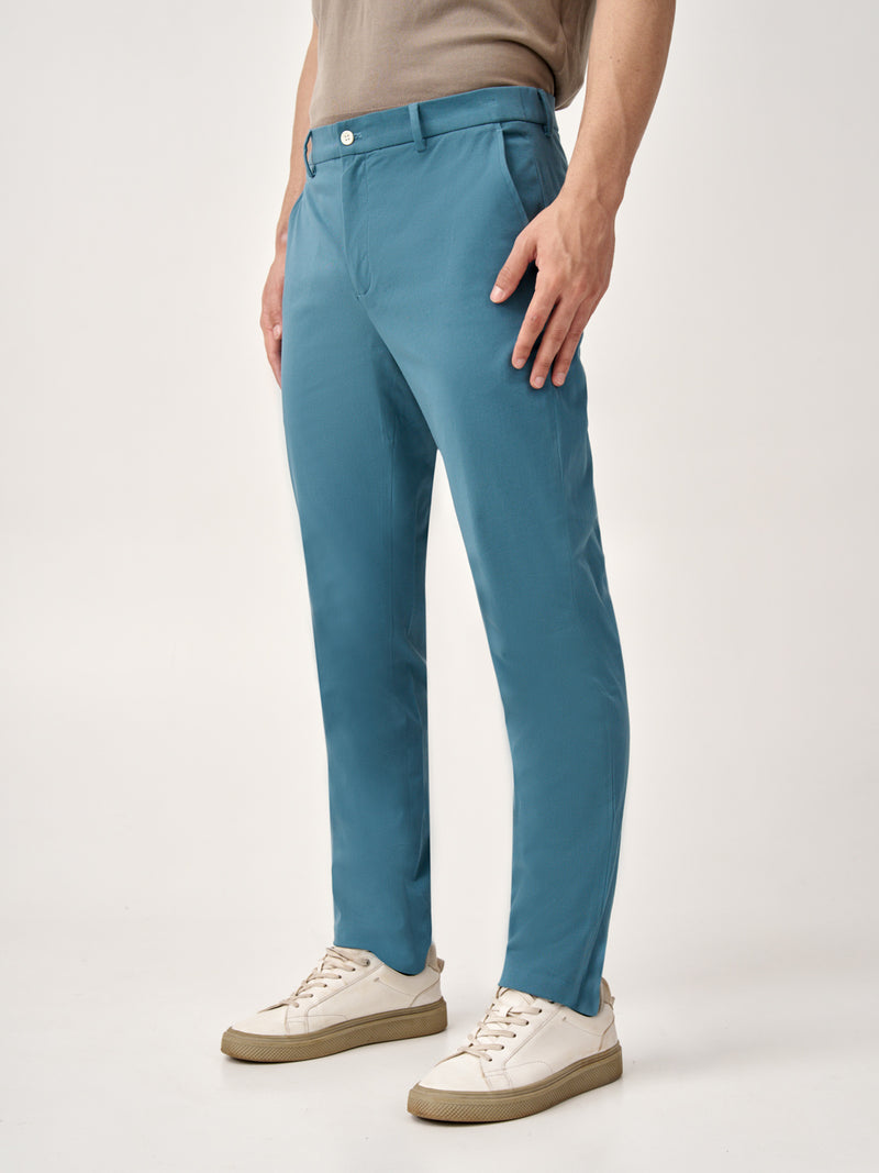 Tulum Turquoise Stretch Chinos