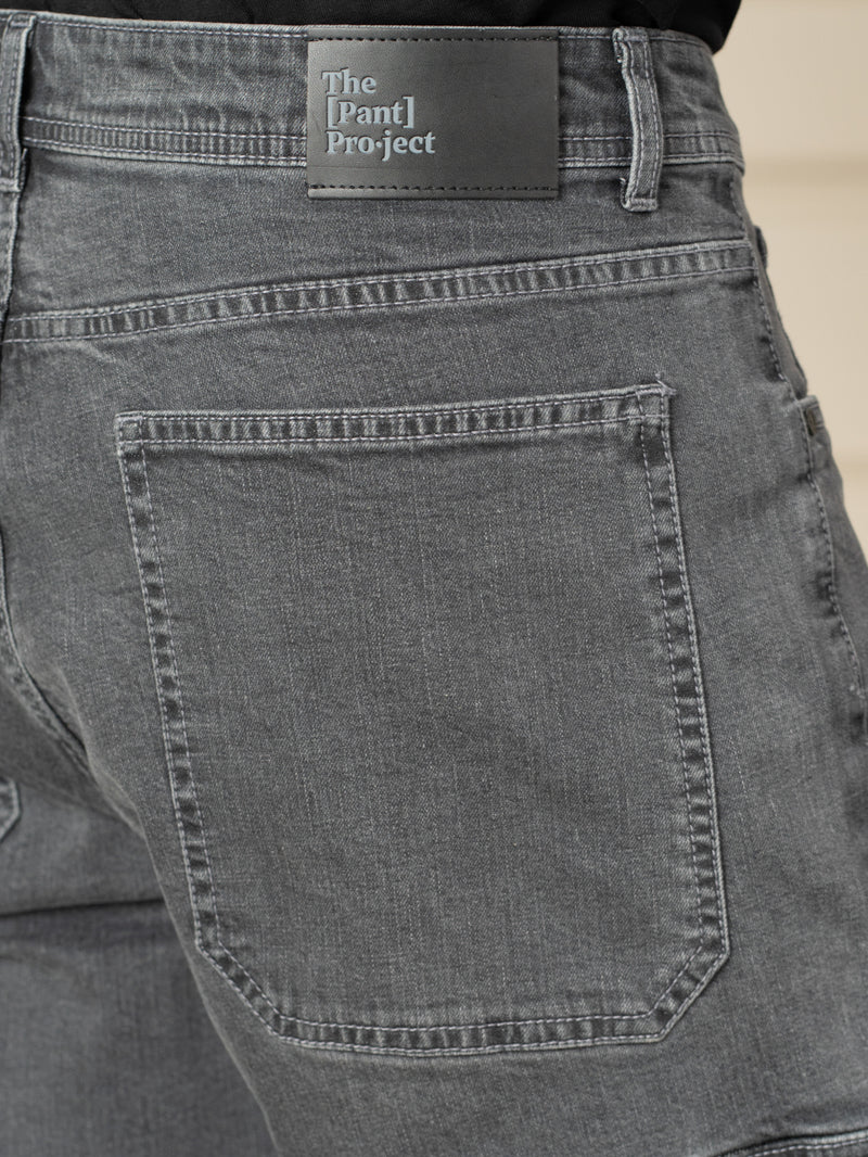 Trail Grey Relaxed Fit Denim Cargos