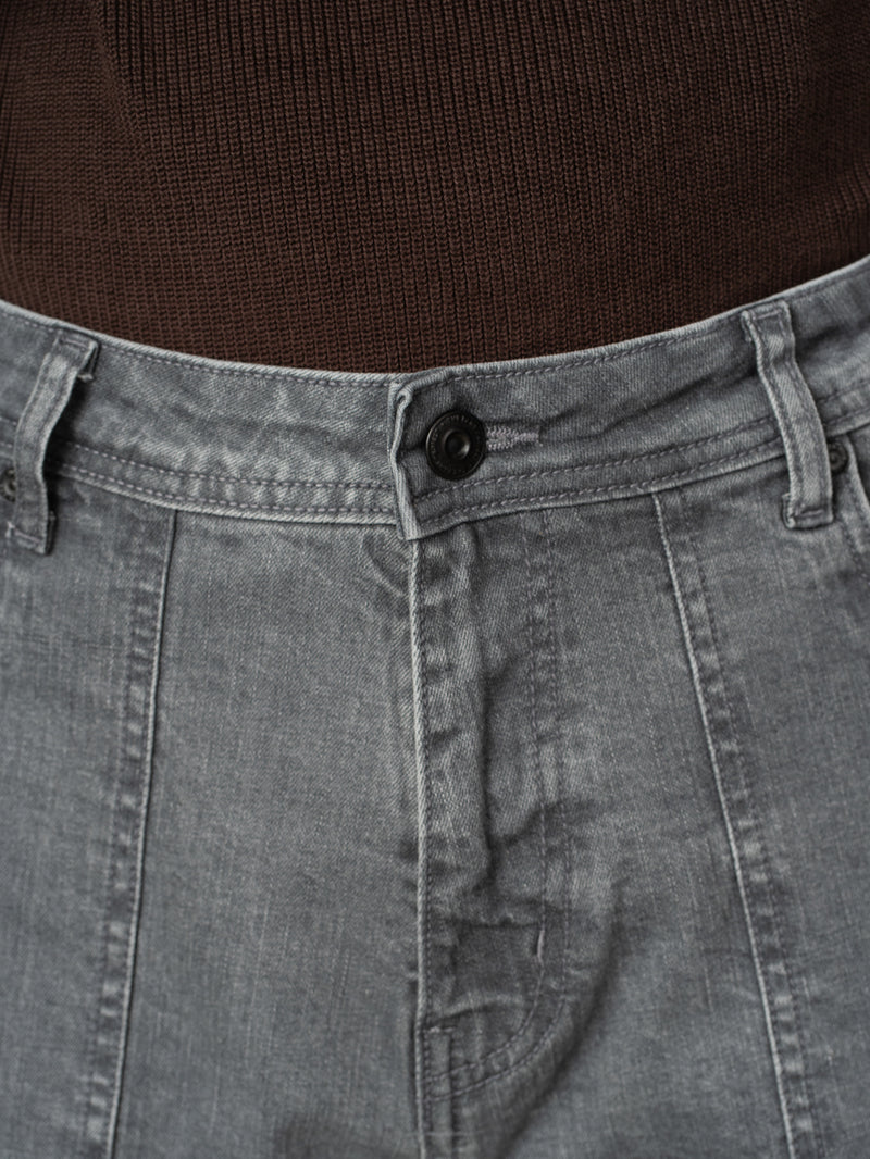 Peak Grey Relaxed Fit Denim Cargos