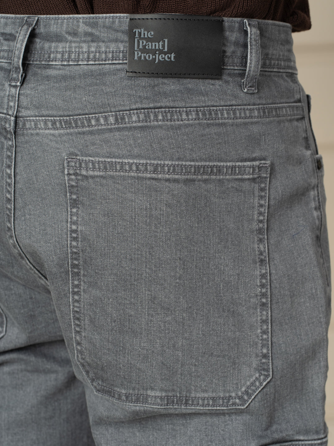 Peak Grey Relaxed Fit Denim Cargos