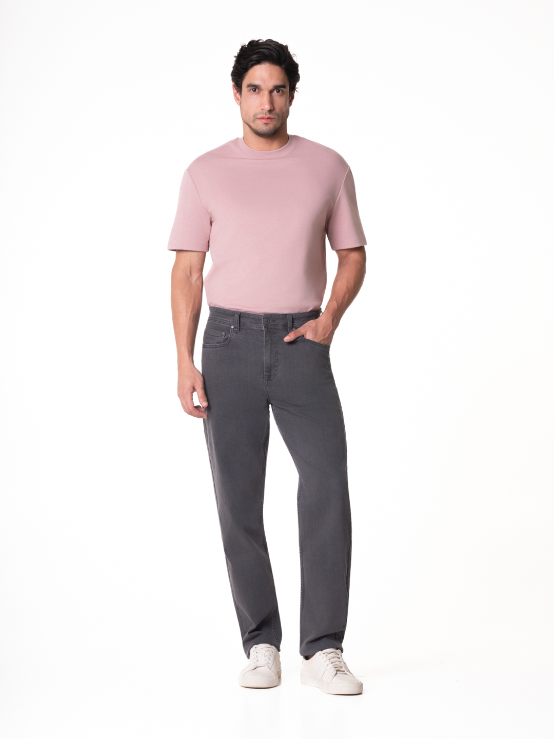 Chrome Grey Relaxed Fit Jeans