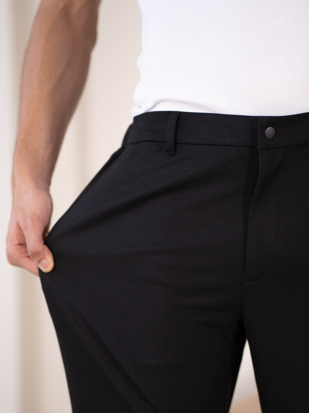 Compass Black Stretchable Travel Pants
