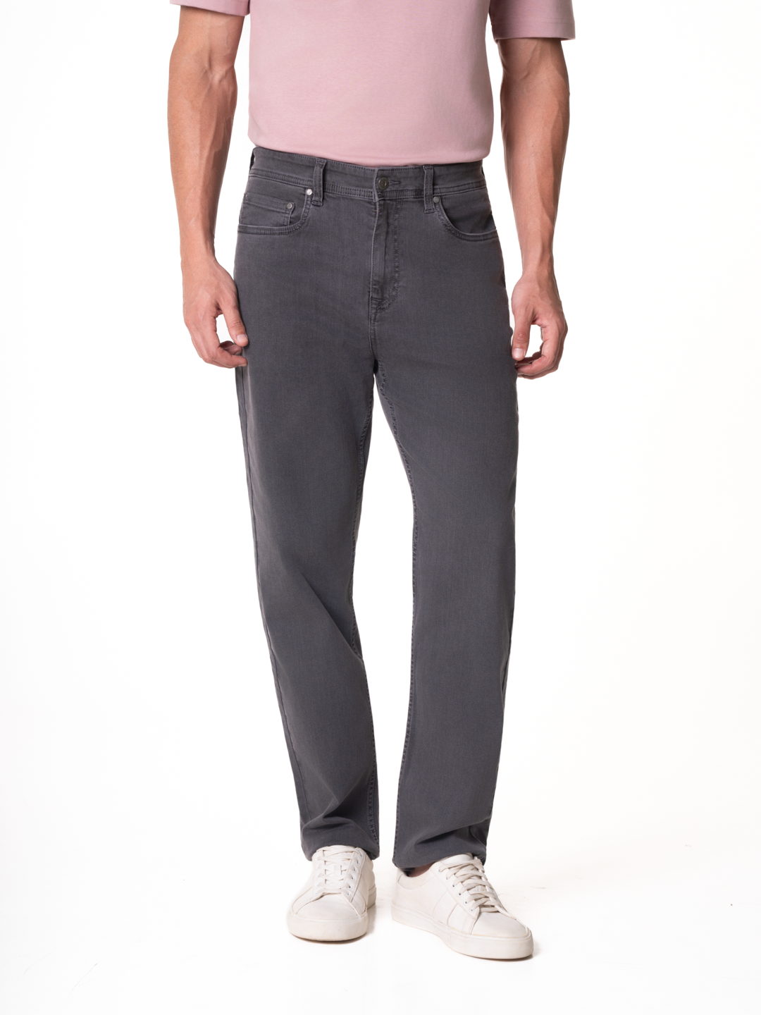 Chrome Grey Relaxed Fit Jeans