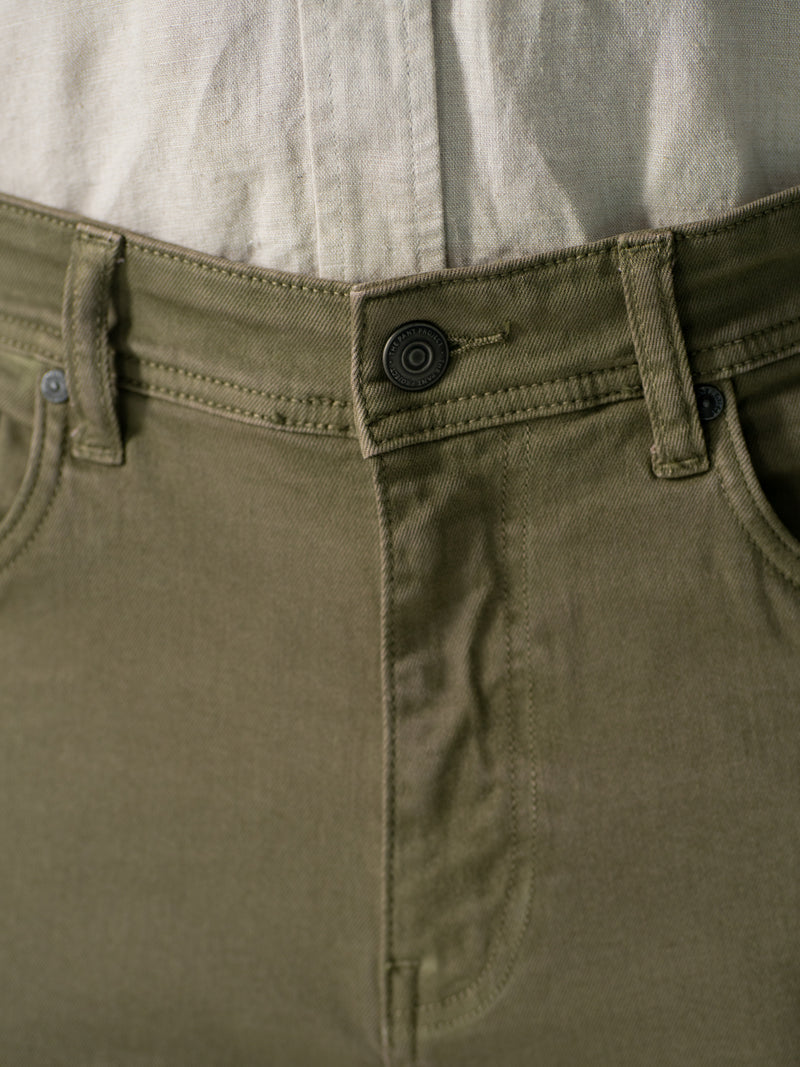 Eucalyptus Olive Relaxed Fit Jeans