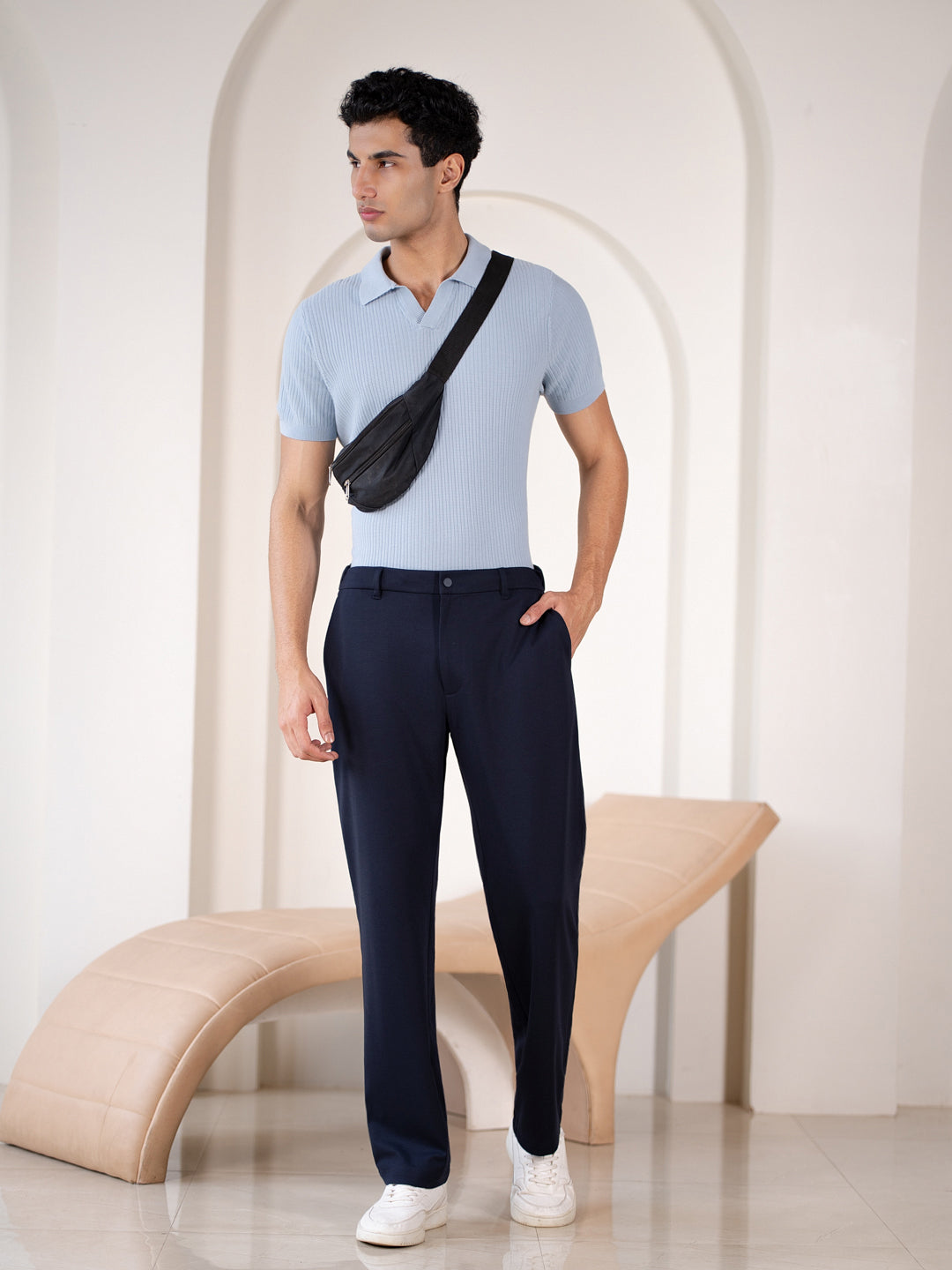 Deckhand Navy Stretchable Travel Pants