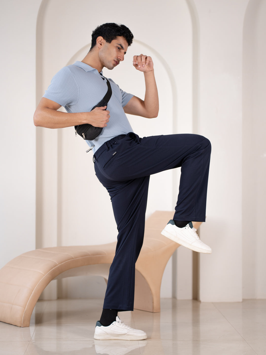 Deckhand Navy Stretchable Travel Pants