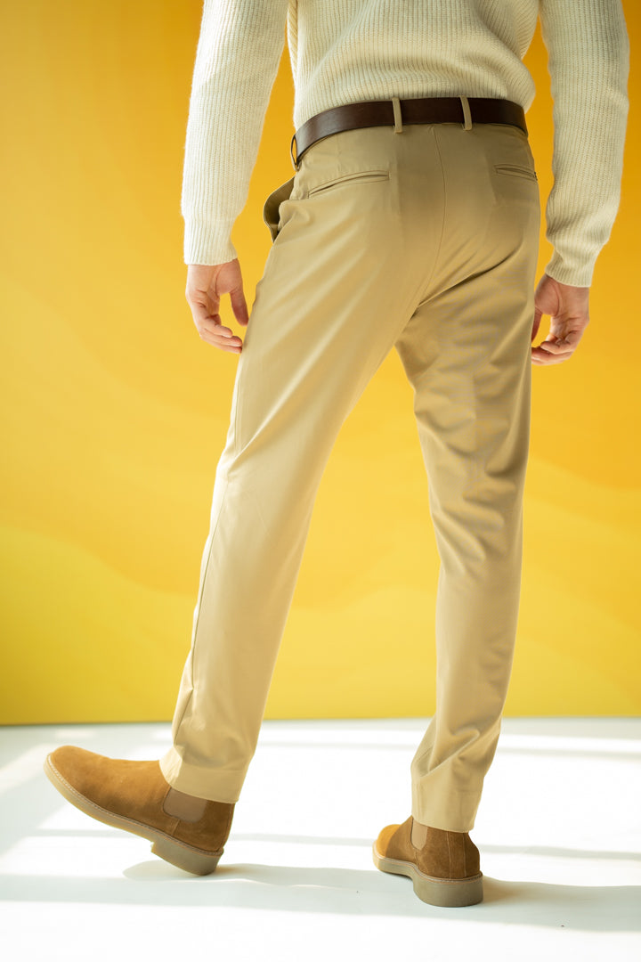 khaki colour trousers