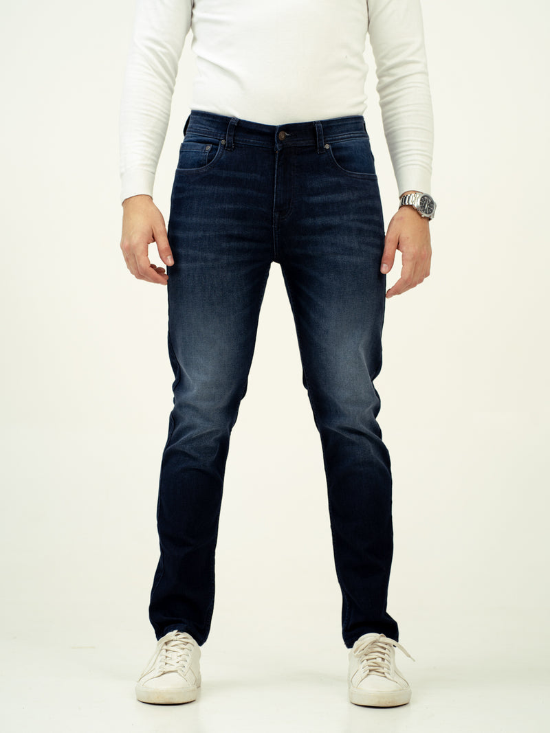 Polar Blue Whiskered Slim Fit Jeans