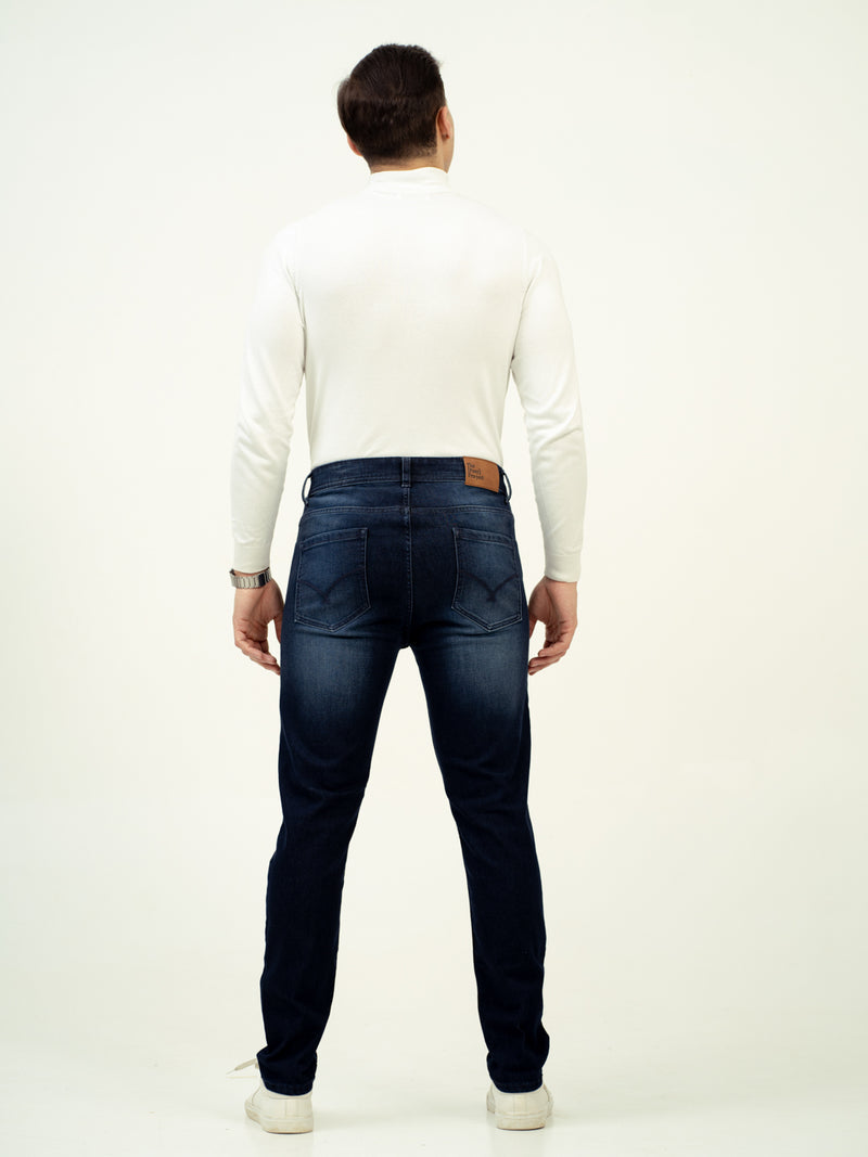 Polar Blue Whiskered Slim Fit Jeans