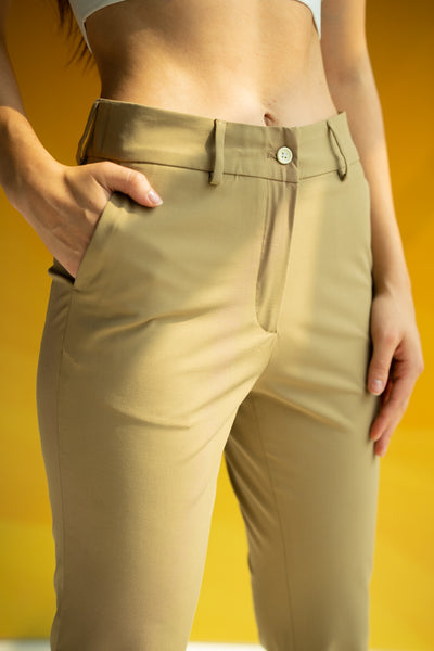 Army Olive Stretch Pants - Women