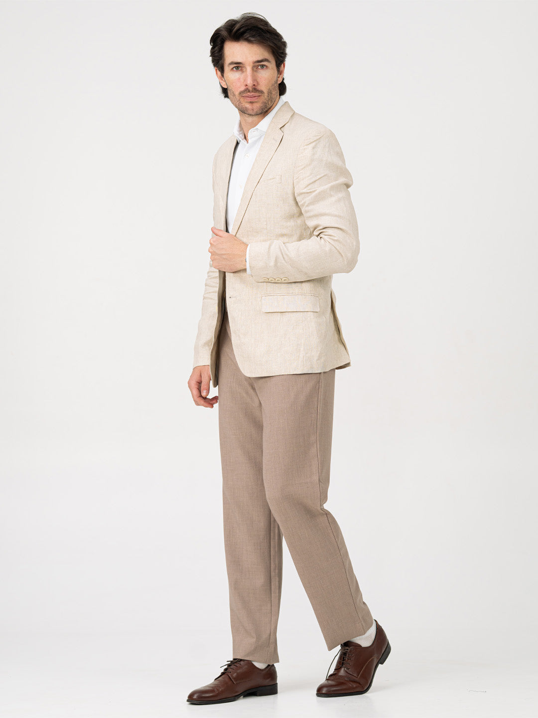 Advisor Brown Pro.Stretch Formal Trousers