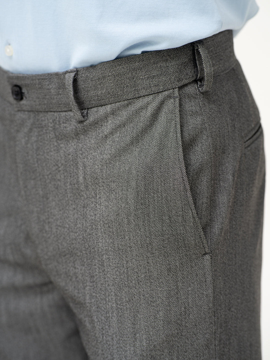 Tarmac Black & White Textured Water Repellent Relaxed Fit Stretch Formal Pant