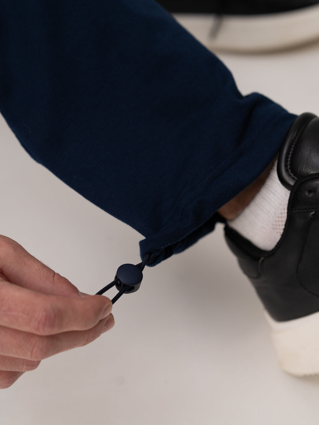 Calm Navy Relaxed Fit Cargo Sweatpants