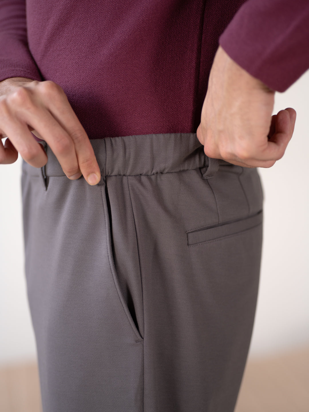 Runway Grey Stretchable Travel Pants