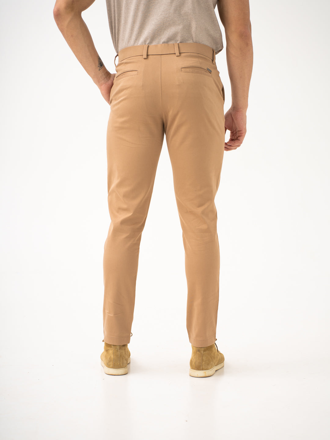 Khaki Tommy Hilfiger Tailored Fit Chino Pants Stretch Chino Tommy