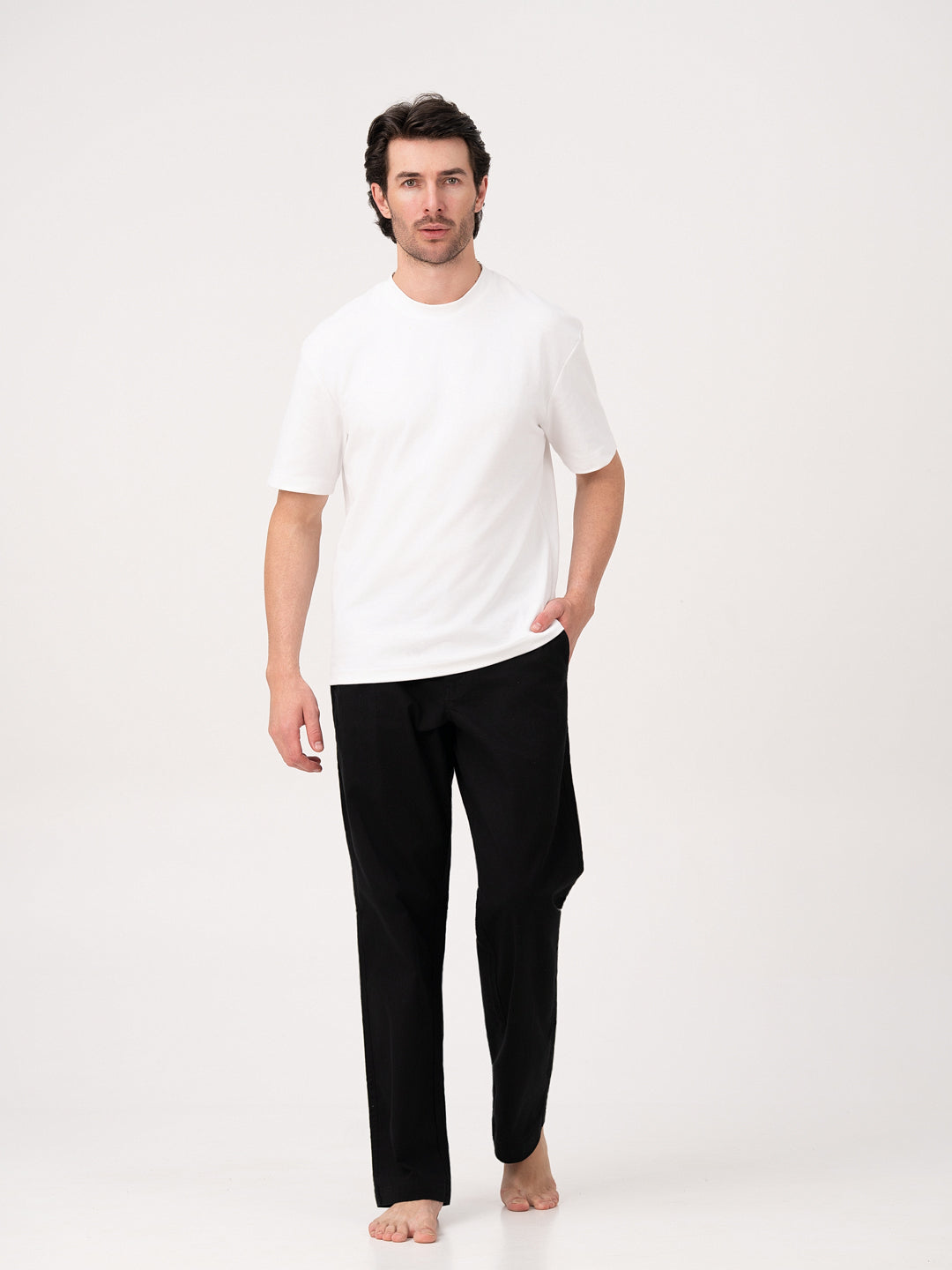 Monaco Black Relaxed Fit Lounge Pants