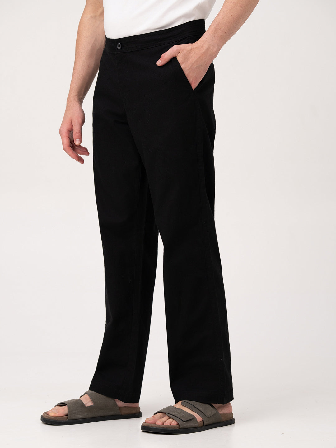 Monaco Black Relaxed Fit Lounge Pants
