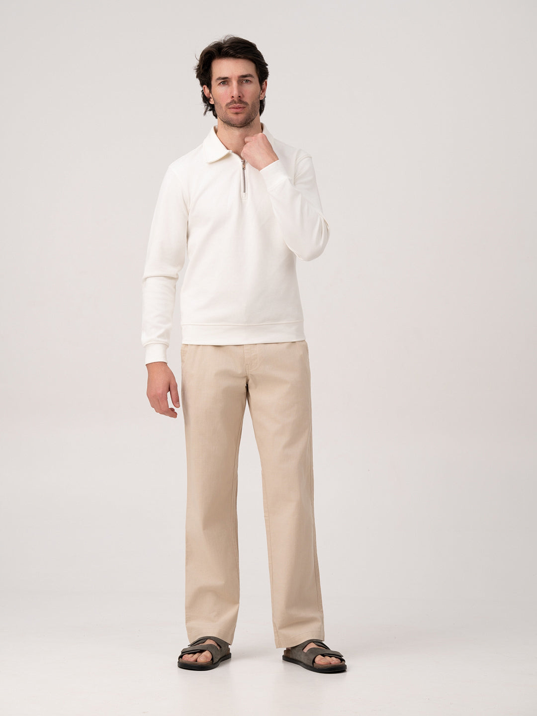 Cappadocia Beige Relaxed Fit Lounge Pants