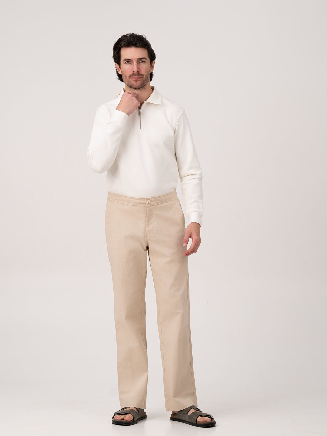 Cappadocia Beige Relaxed Fit Lounge Pants