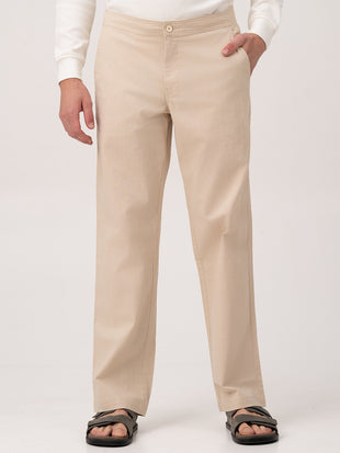 Cappadocia Beige Relaxed Fit Lounge Pants