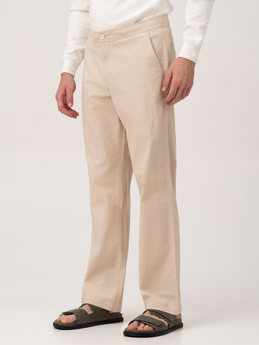 Cappadocia Beige Relaxed Fit Lounge Pants