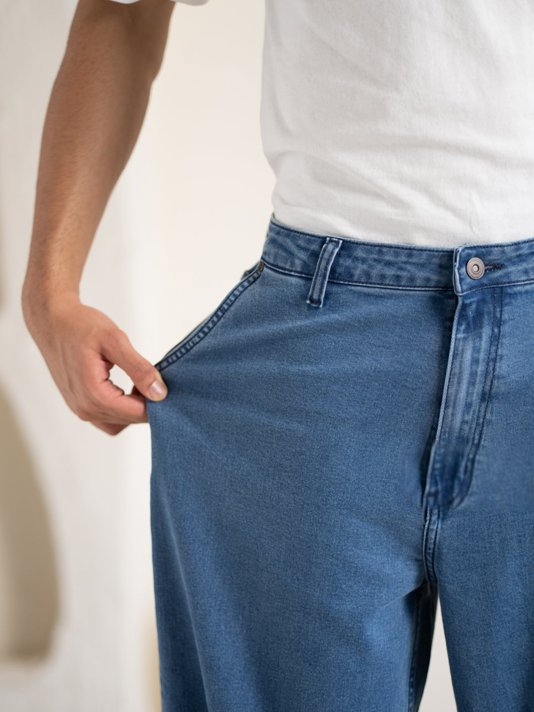Aegean Blue Baggy Fit Jeans