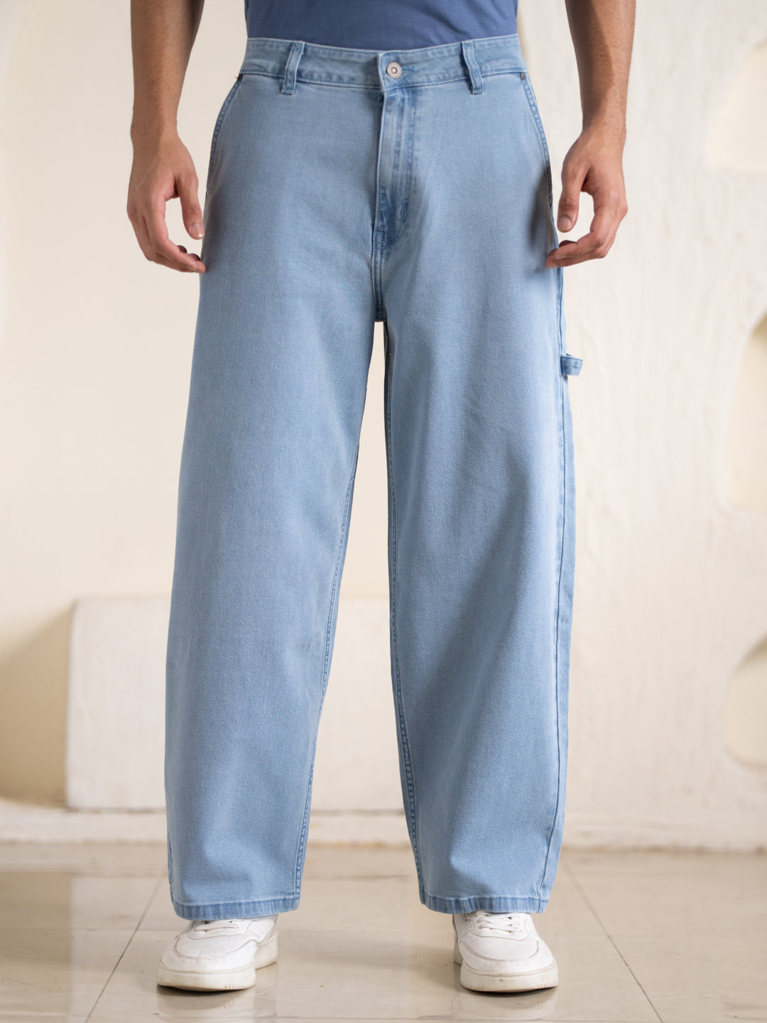 Oasis Blue Baggy Fit Jeans