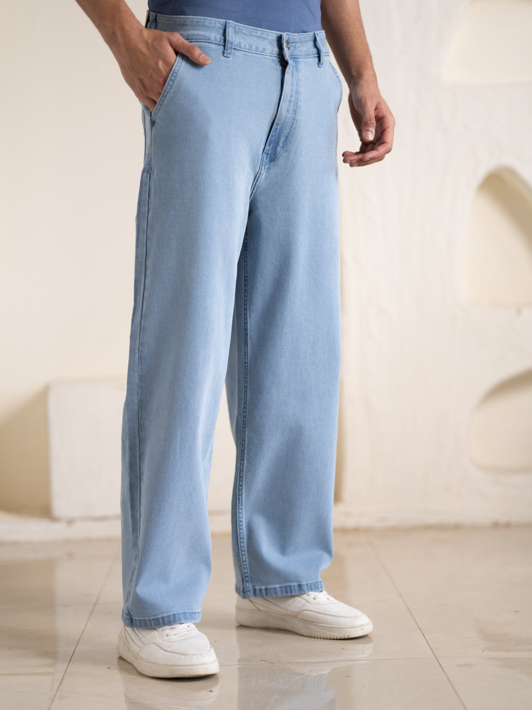 Oasis Blue Baggy Fit Jeans