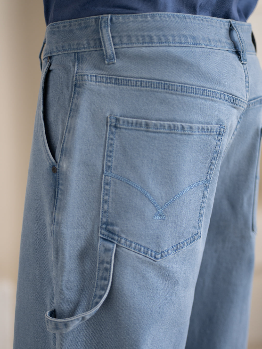Oasis Blue Baggy Fit Jeans