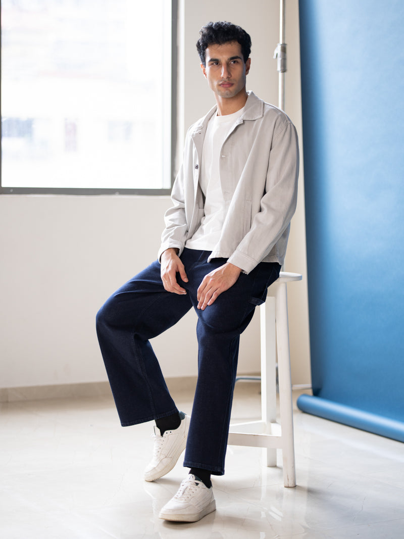 Combat Blue Baggy Fit Jeans