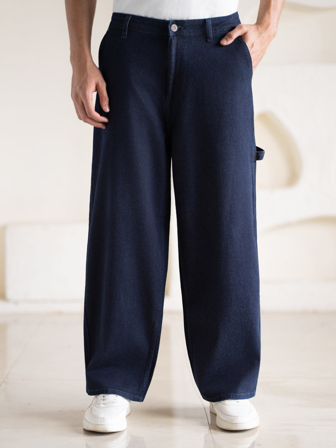 Combat Blue Baggy Fit Jeans