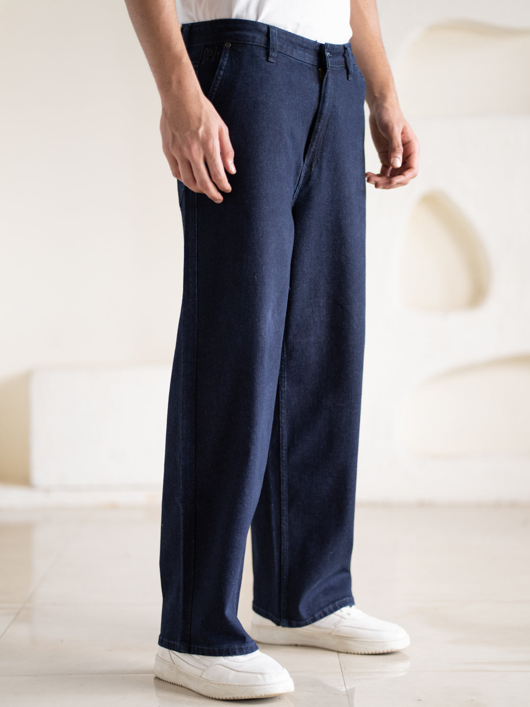 Combat Blue Baggy Fit Jeans