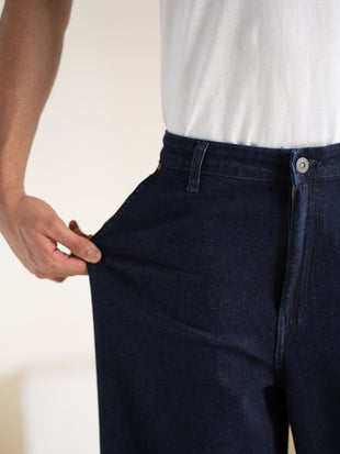 Combat Blue Baggy Fit Jeans