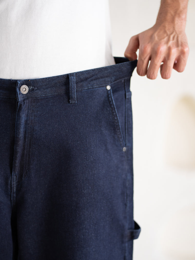 Combat Blue Baggy Fit Jeans