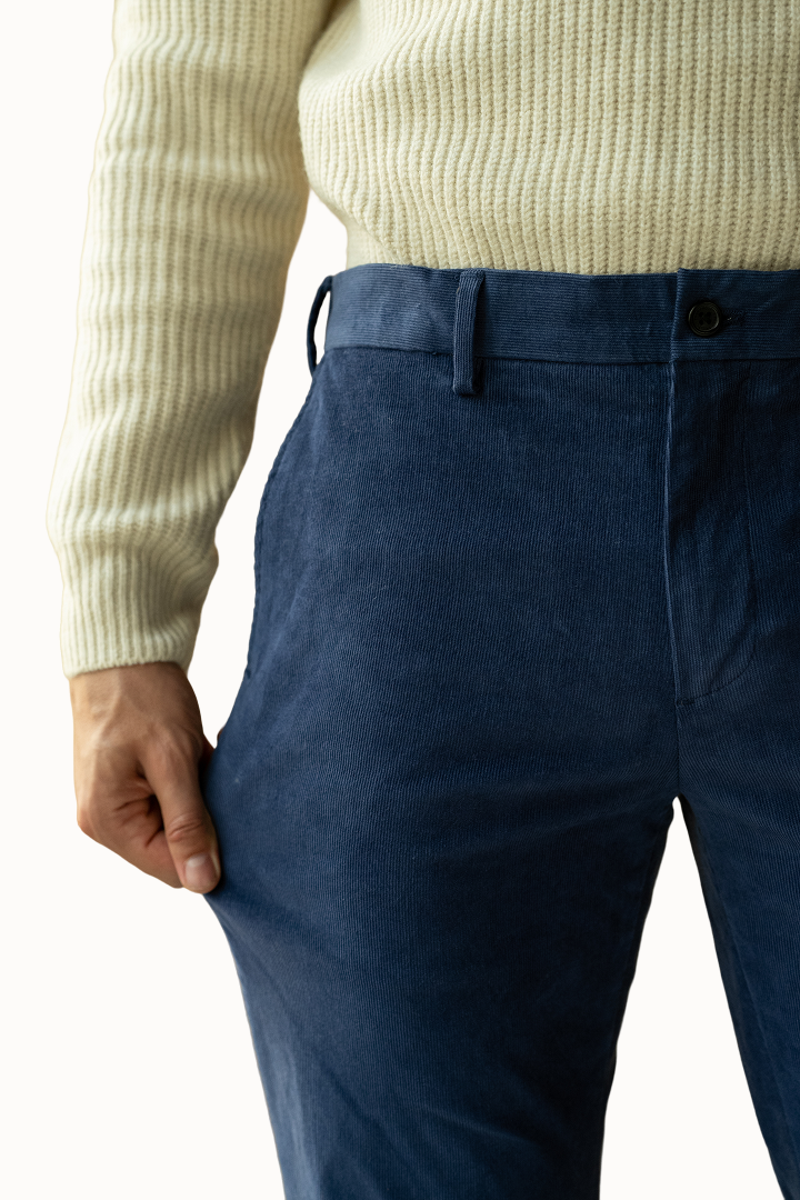 Columbia Blue Corduroy Stretch Pants