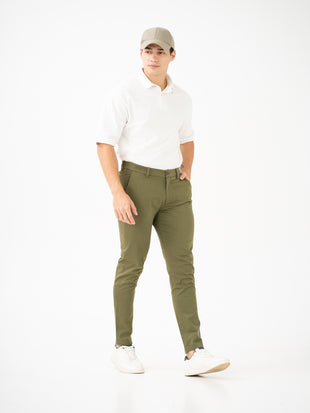 Field Green Slim Fit Stretch Chino Pants