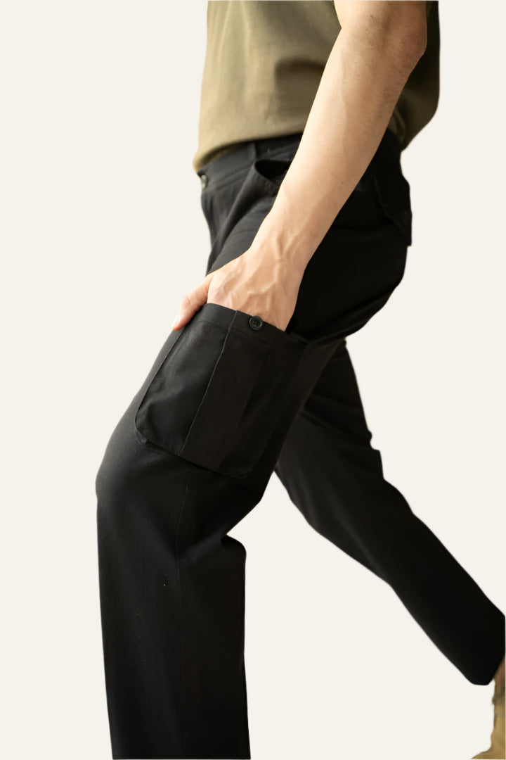 black cargo pants for men