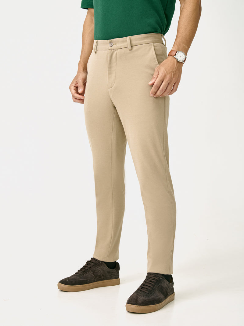 Light Khaki Slim Fit Power Stretch Pants