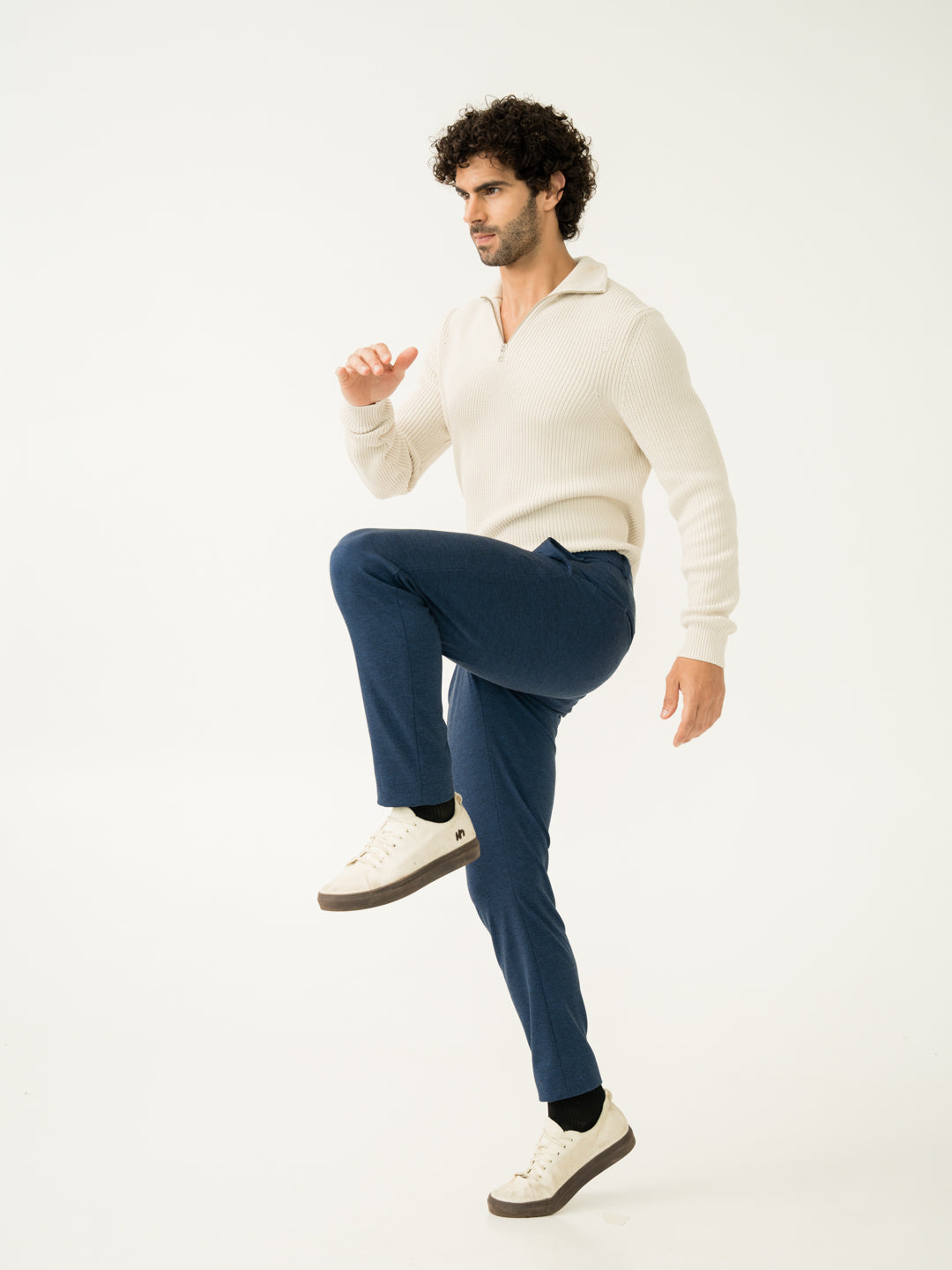 Prussian Blue Power Stretch Slim Fit Pants