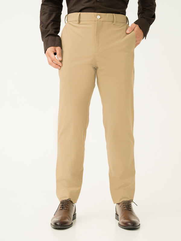 Somewhere Khaki Slim Fit Stretch Formal Pants