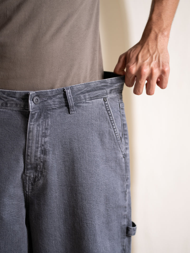 Concrete Grey Baggy Fit Jeans